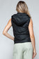 Zip Up Quilted Hooded Vest