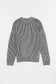 Striped Mock Neck Dropped Shoulder Sweater